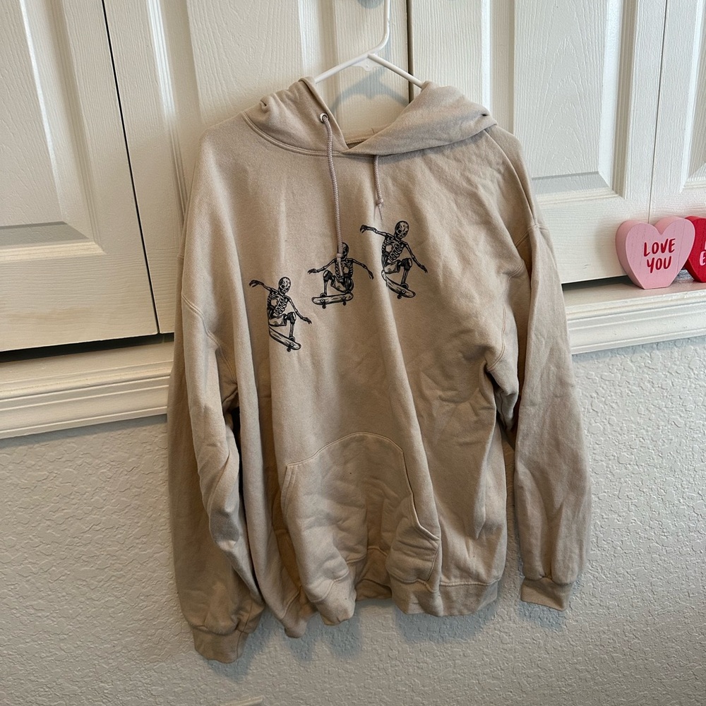 skeleton skateboard hoodie